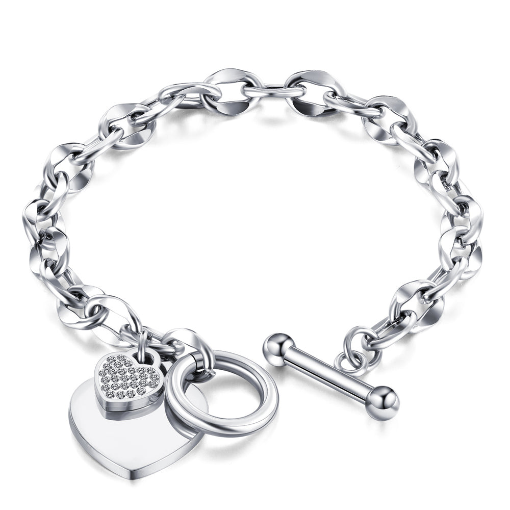 Love Heart Charm Bracelet