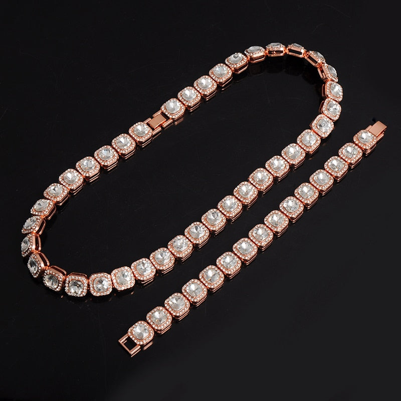 Cubic Zircon 1Row Bling Necklace