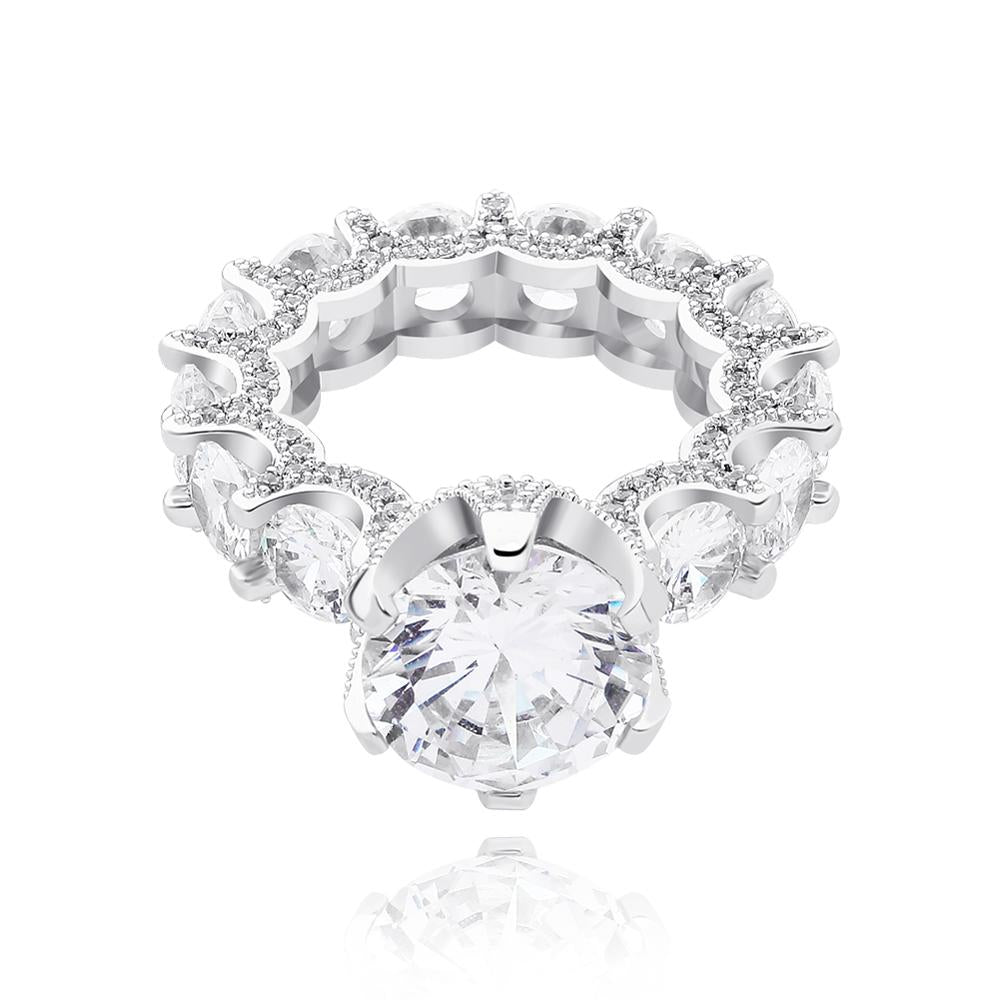 Eternity Prong Round Cut Ring