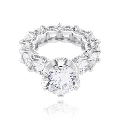 Eternity Prong Round Cut Ring