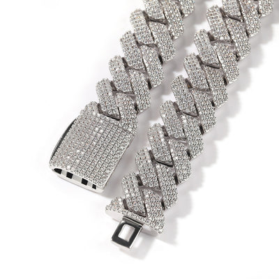 Icy Micro Pave Cuban Necklace