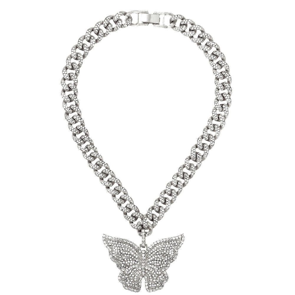 Trendy Butterfly Charm Necklace