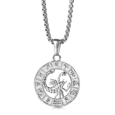 Zodiac Sign Pendant Necklace