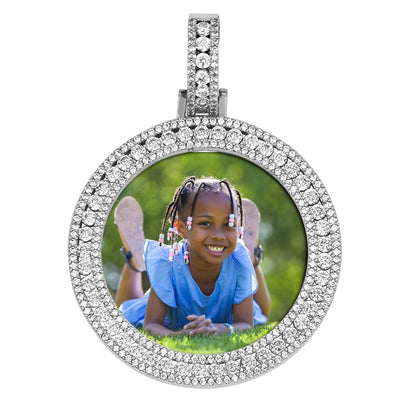 Round Custom Photo Pendant Necklace