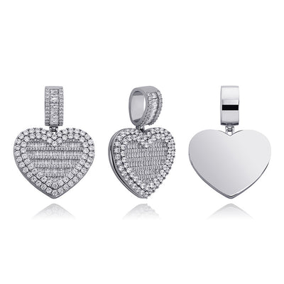 Heart Shape Custom Photo Locket Necklace