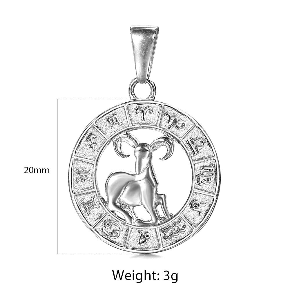 Zodiac Sign Pendant Necklace