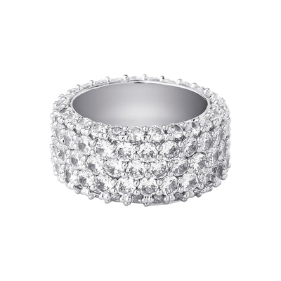 5 Row Pave Setting Ring