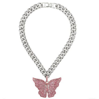 Trendy Butterfly Charm Necklace
