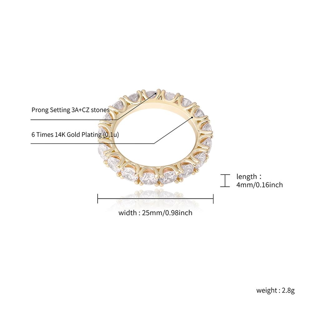 Single Row Eternity Band