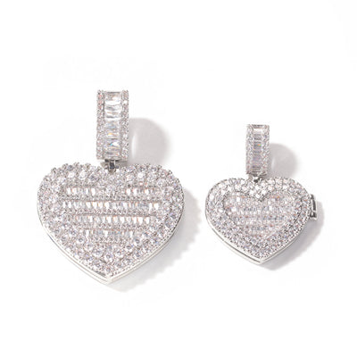 Heart Shape Custom Photo Locket Necklace