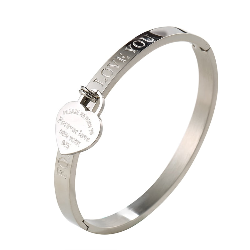 Trendy Love Heart Bangle