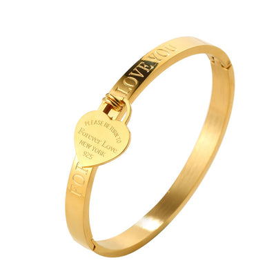 Trendy Love Heart Bangle