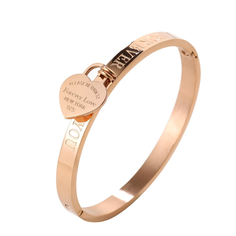 Heart Cartier Bangle Bracelets Trendy Love Heart Bangle – 8th Ave