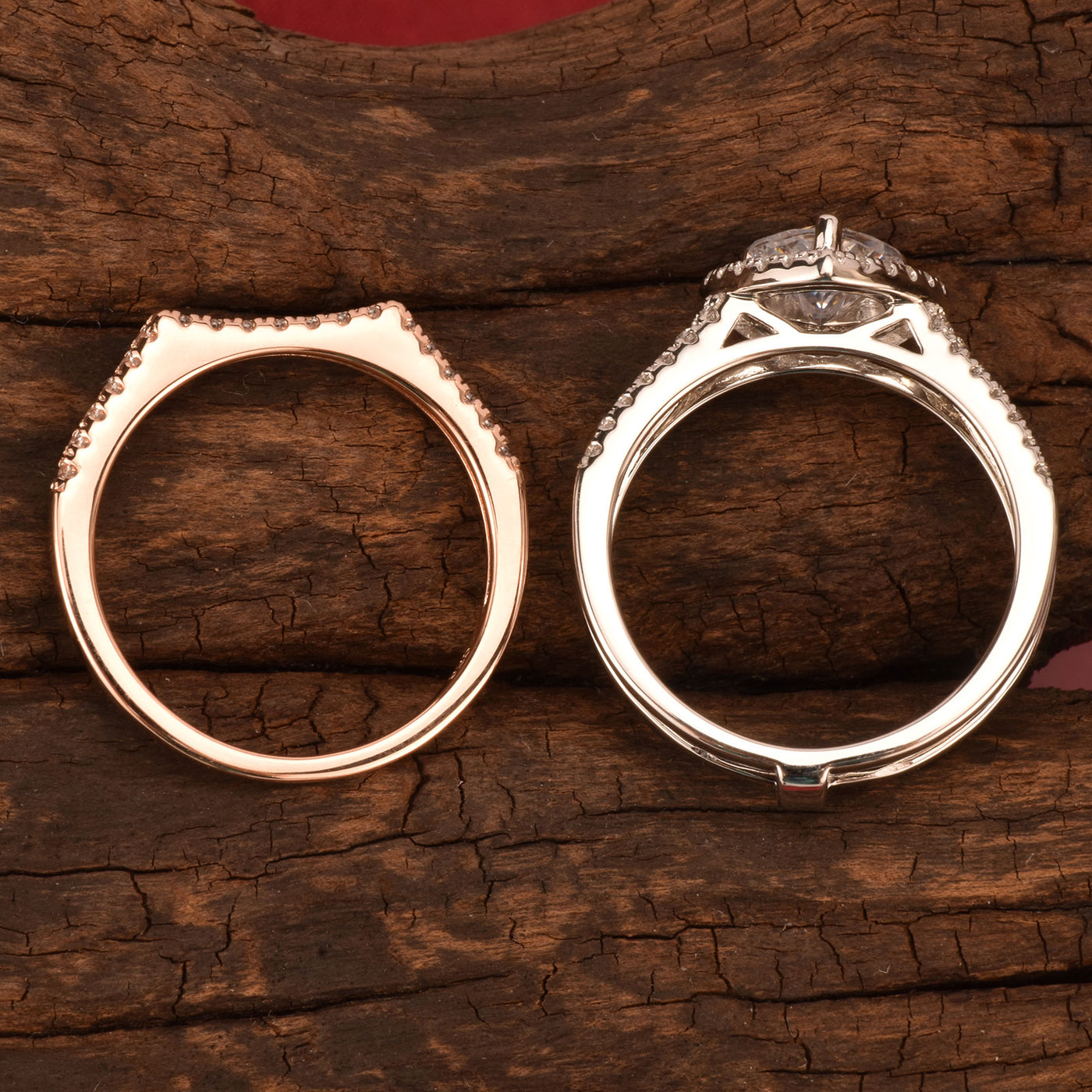 Romantic Heart 2PC Ring Set