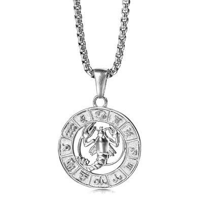 Zodiac Sign Pendant Necklace