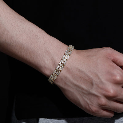 Men’s Baguette Prong Cuban Bracelet