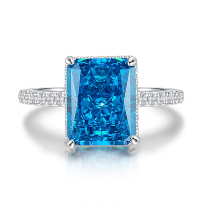 Glamorous Emerald Cut Ring