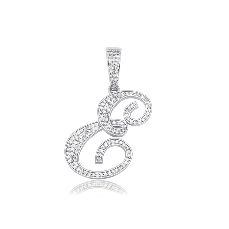 Ice Me Out Initial Pendant Necklace