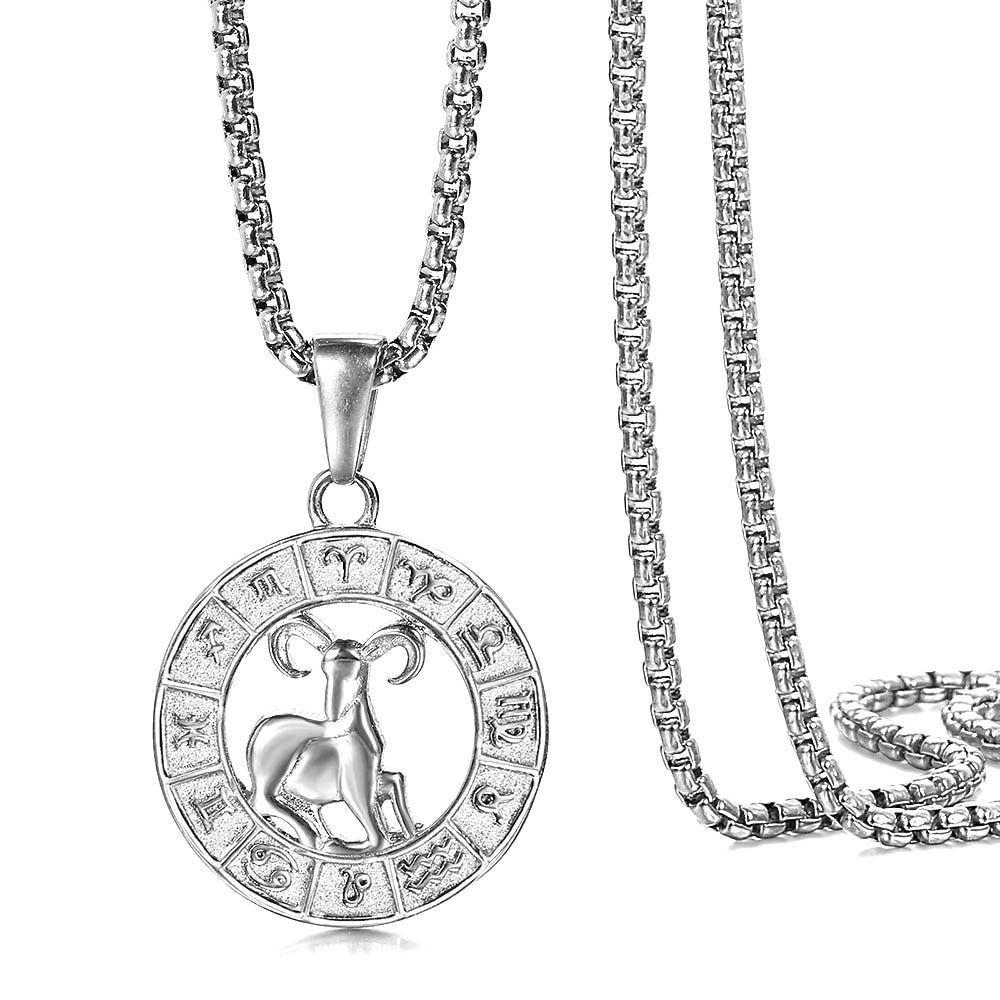 Zodiac Sign Pendant Necklace