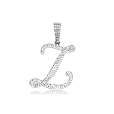 Ice Me Out Initial Pendant Necklace