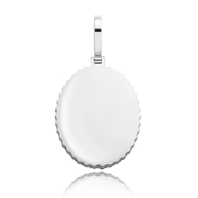 Custom Oval Photo Pendant Necklace