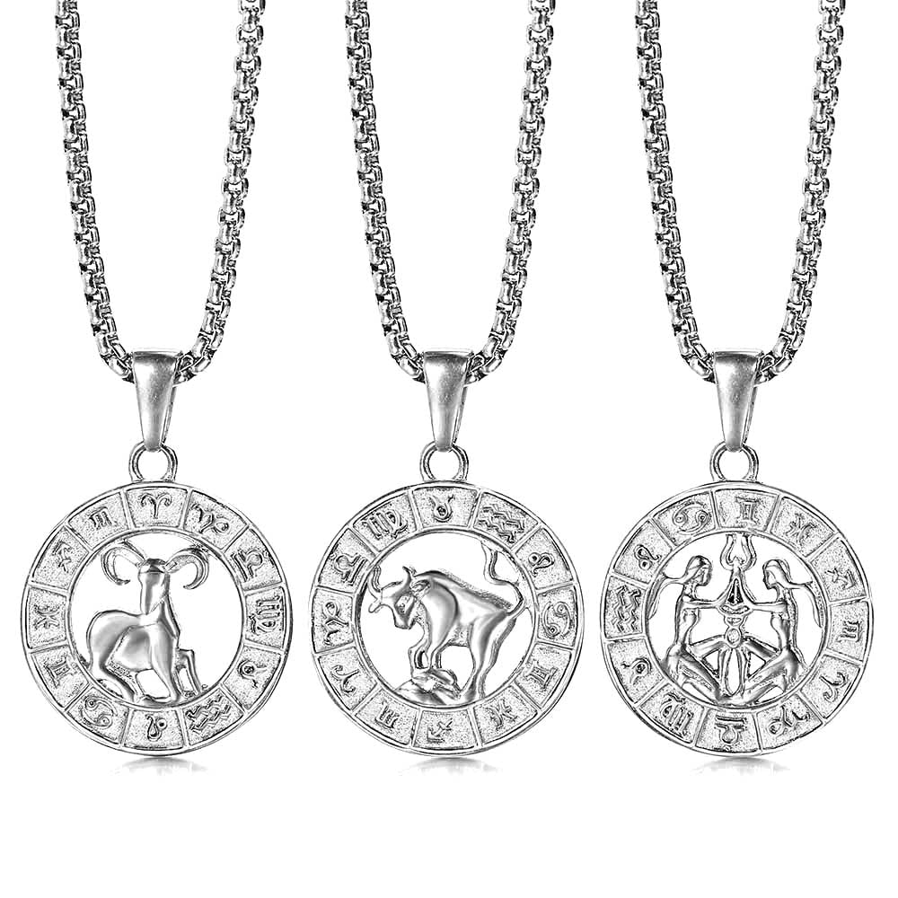 Zodiac Sign Pendant Necklace