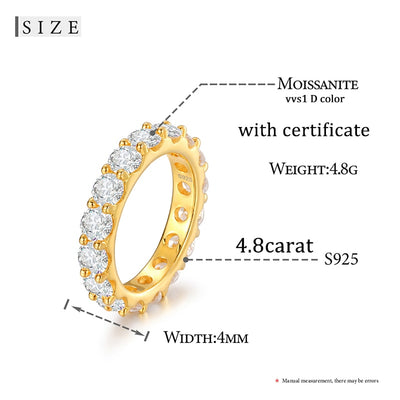 Top Quality Moissanite Men's Band