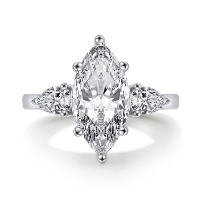 4ct Marquise Luxury Engagement Ring