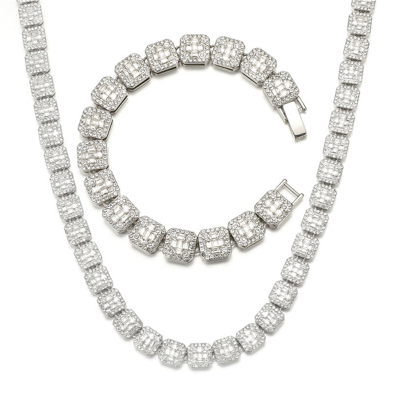 Cubic Zircon 1Row Bling Necklace