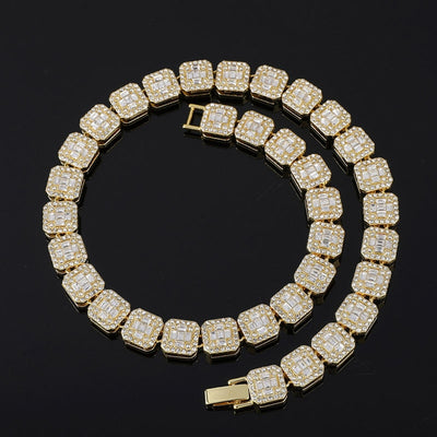 Cubic Zircon 1Row Bling Necklace