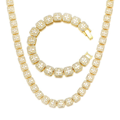 Cubic Zircon 1Row Bling Necklace