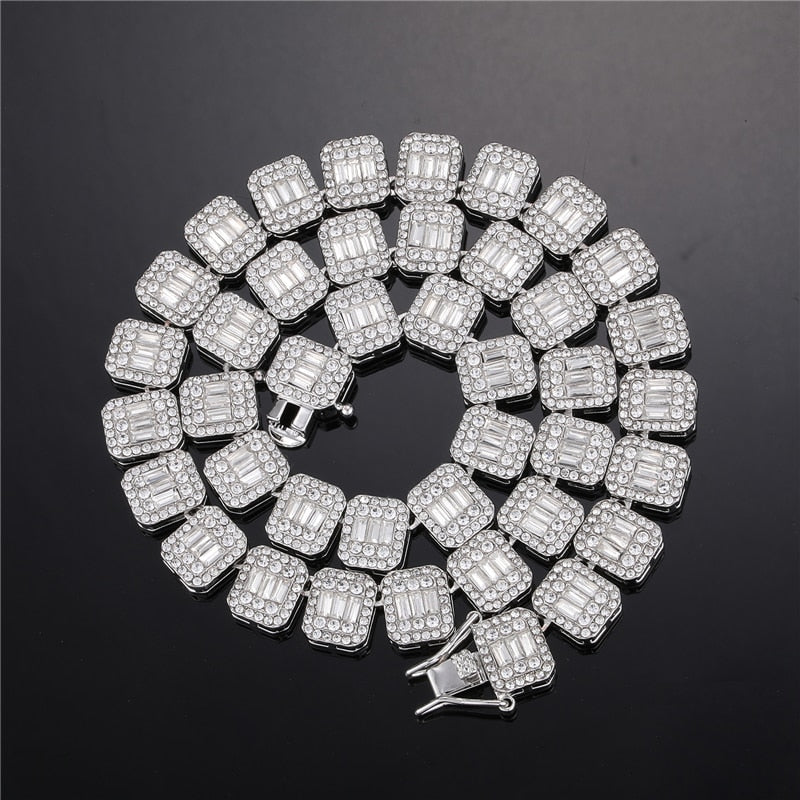 Cubic Zircon 1Row Bling Necklace