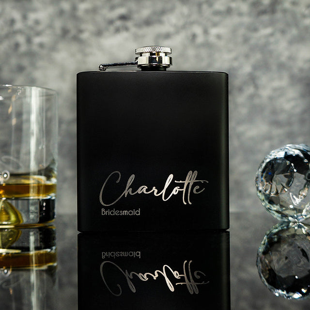 Personalized 6oz Pocket Portable Stainless Steel Hip Flask